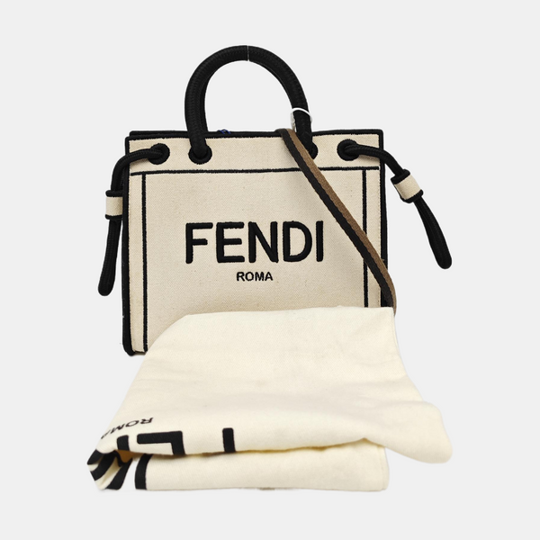 Canvas Shoulder Bag Beige