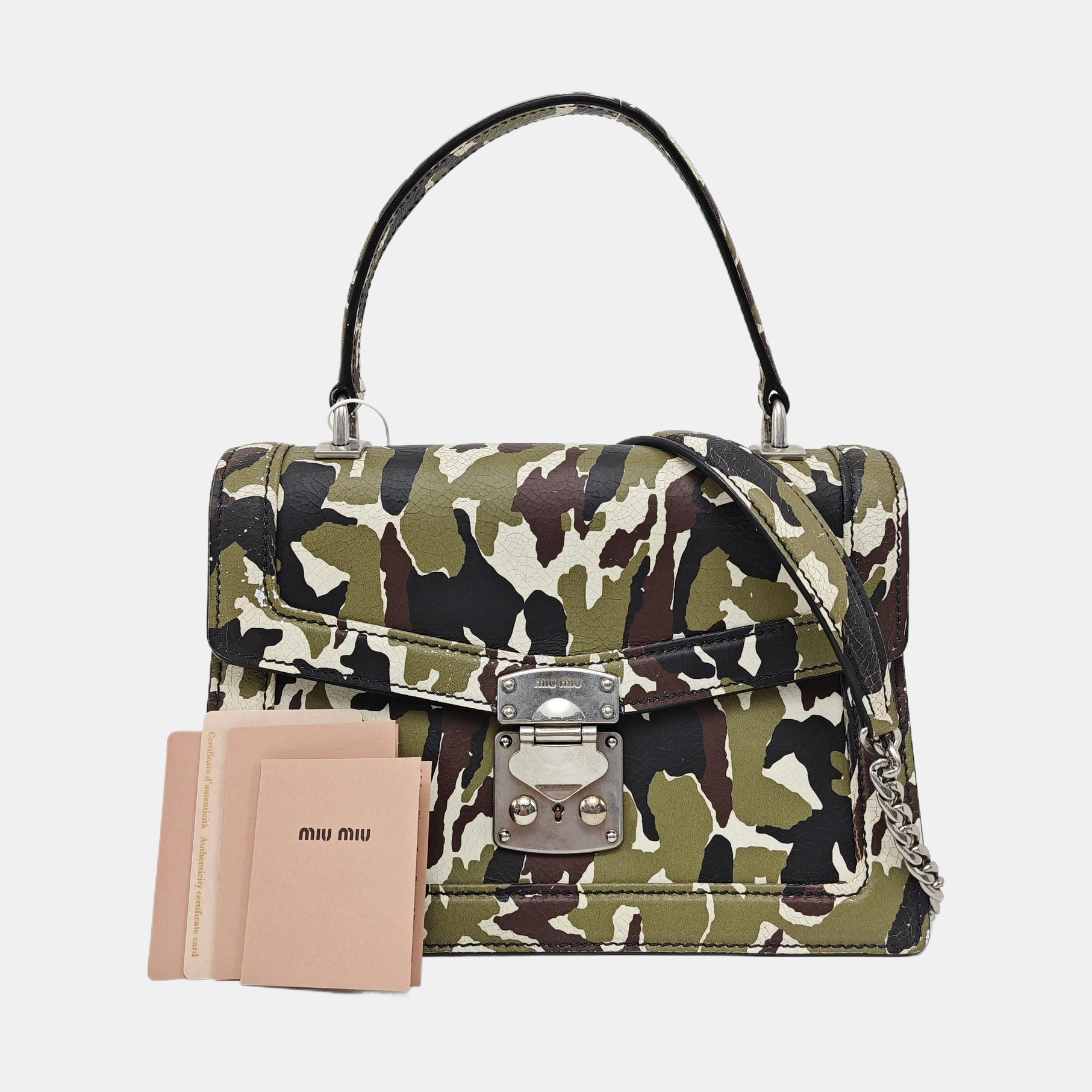 Calfskin Shoulder Bag Green