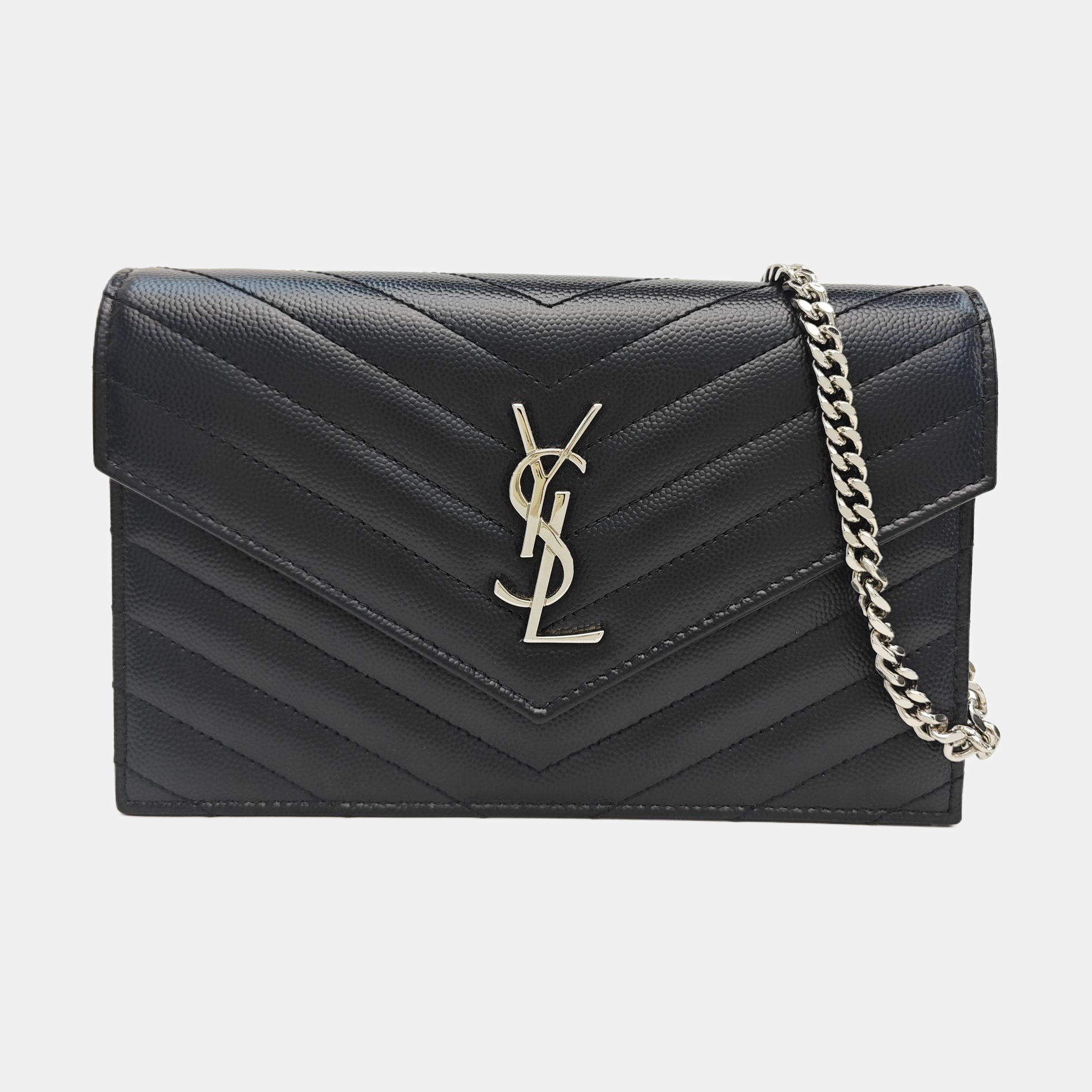 MONOGRAM WOC Chevron Calfskin Black