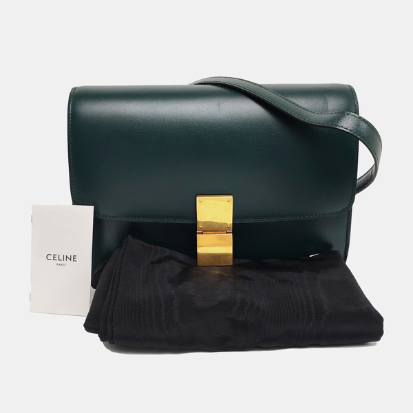 CLASSIC BOX Medium Calfskin Green