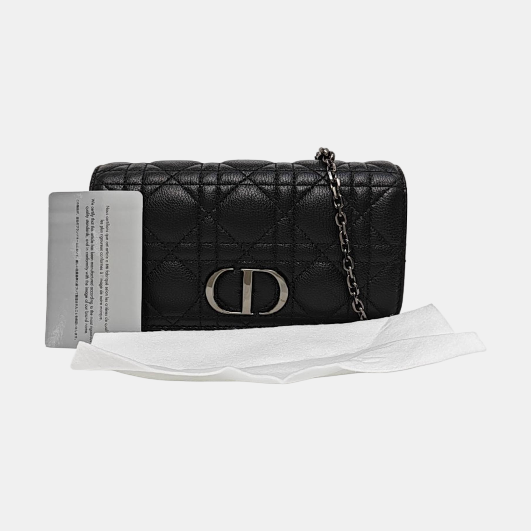 Dior Caro Cannage Calfskin Black