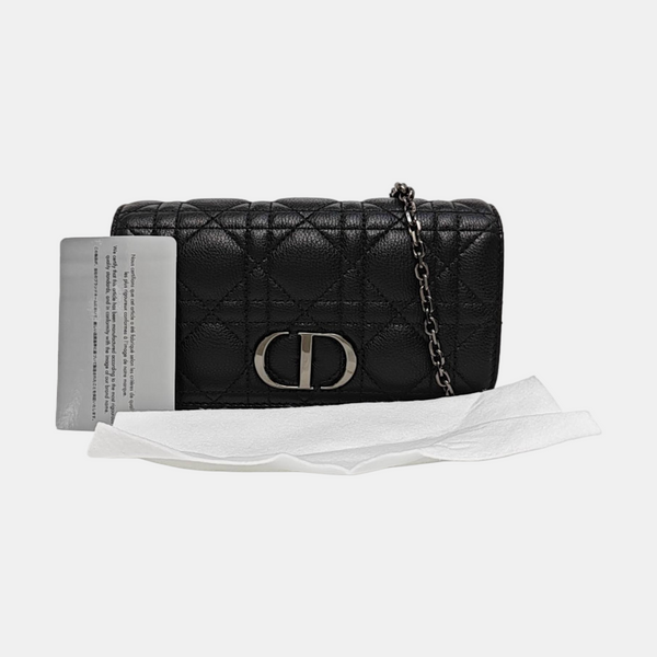 Dior Caro Cannage Calfskin Black