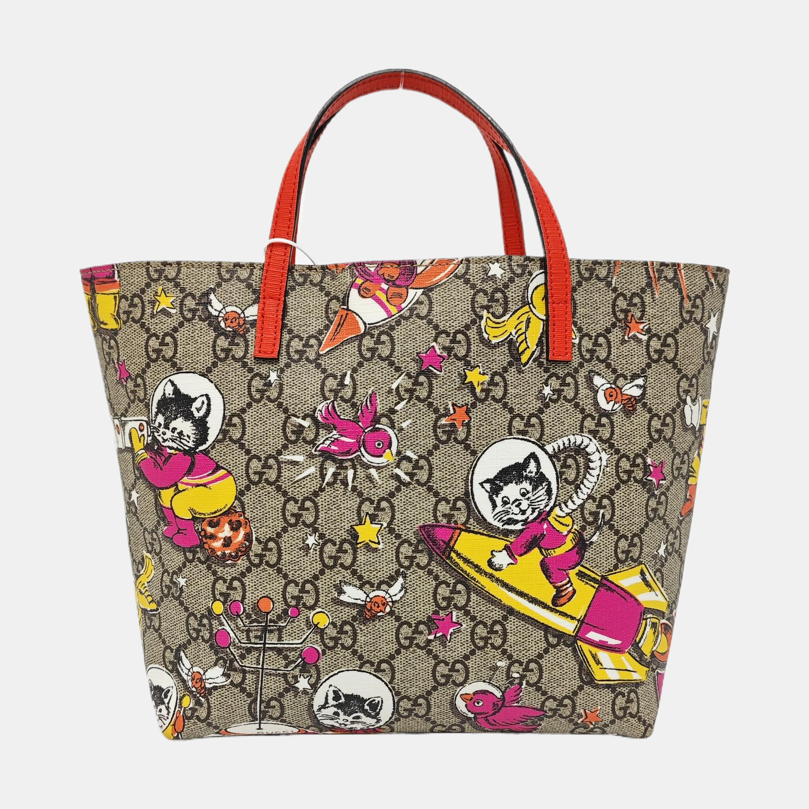 Monogram Coated Canvas Tote Bag Beige