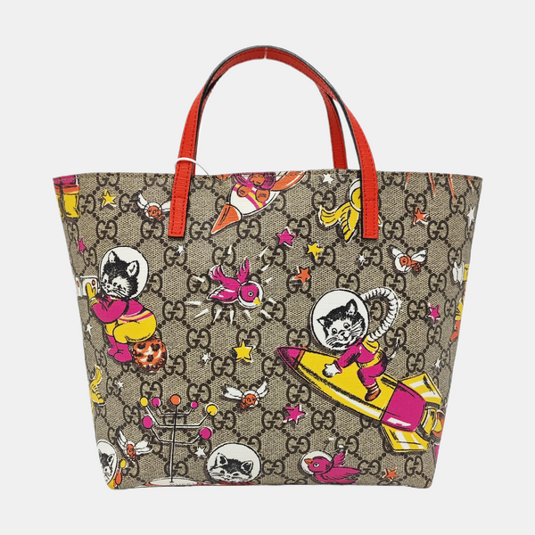 Monogram Coated Canvas Tote Bag Beige