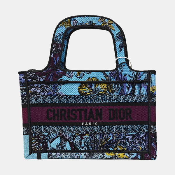 Book Tote Mini Canvas Blue