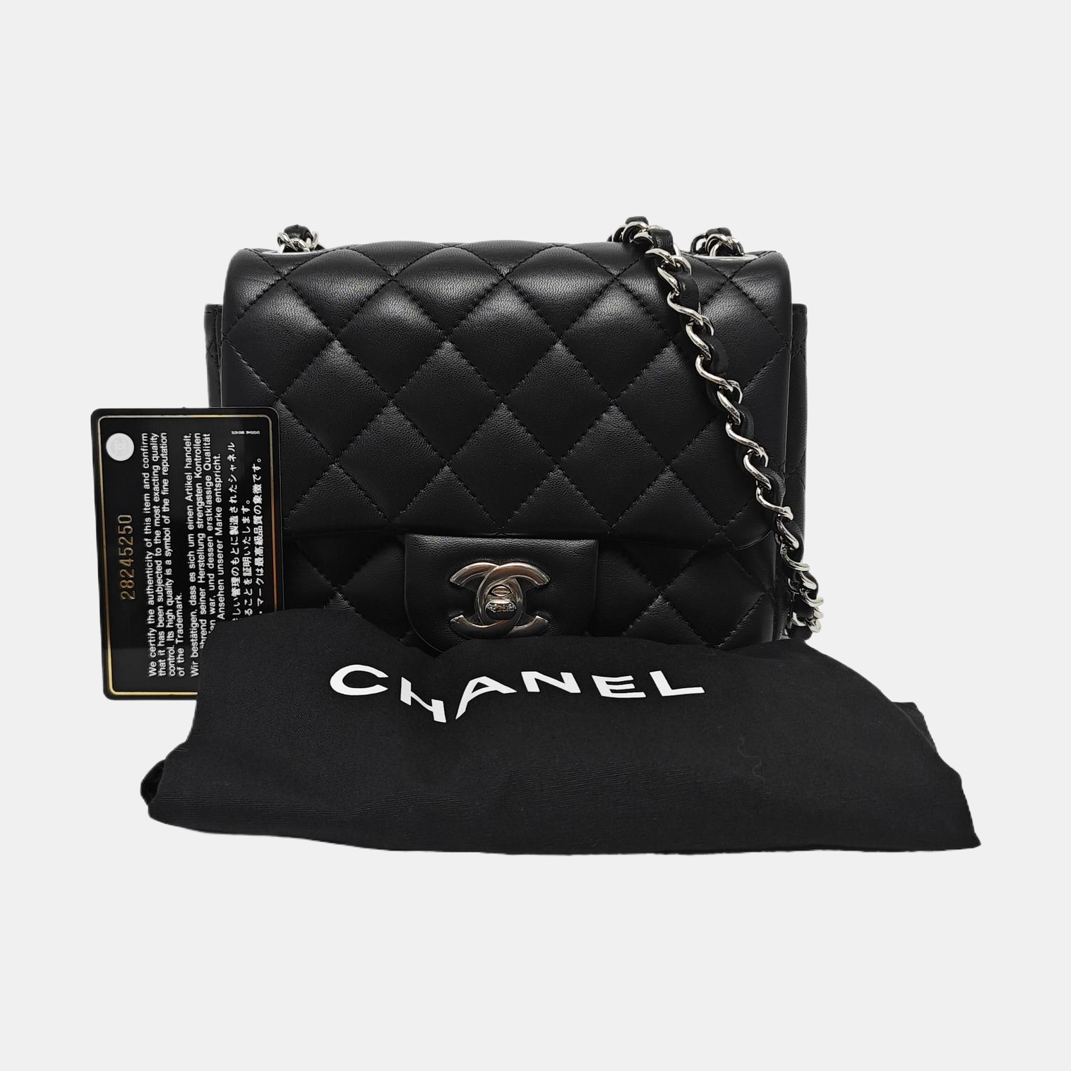CLASSIC FLAP Mini Quilted Lambskin Black