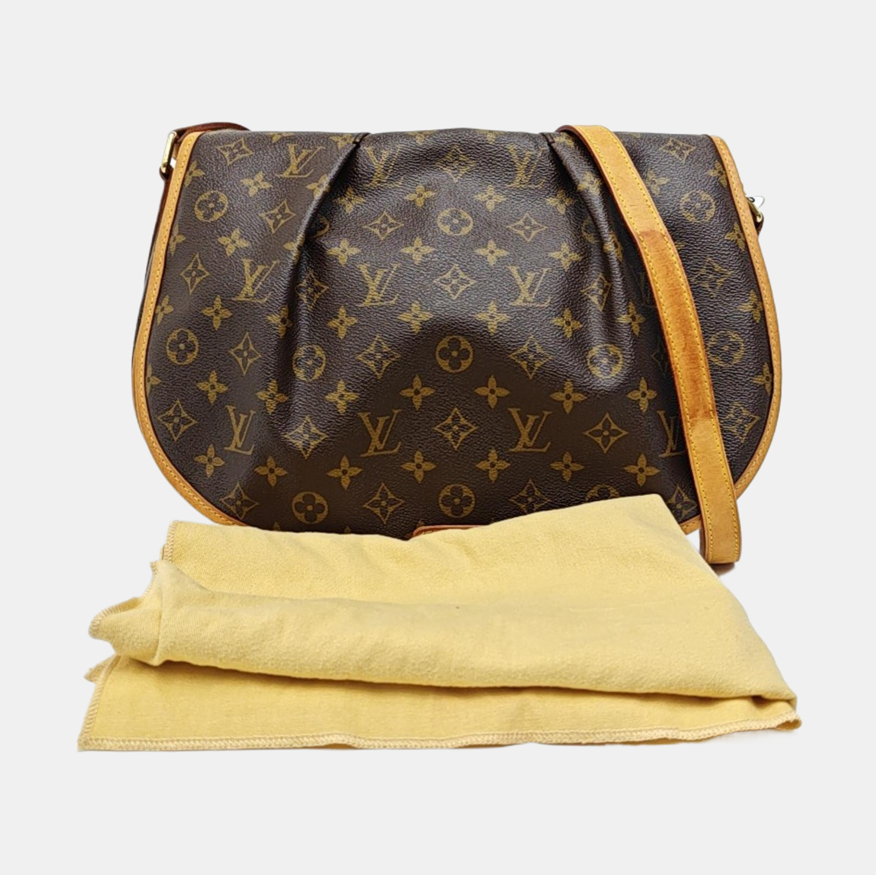 MENILMONTANT MM Monogram Coated Canvas Brown