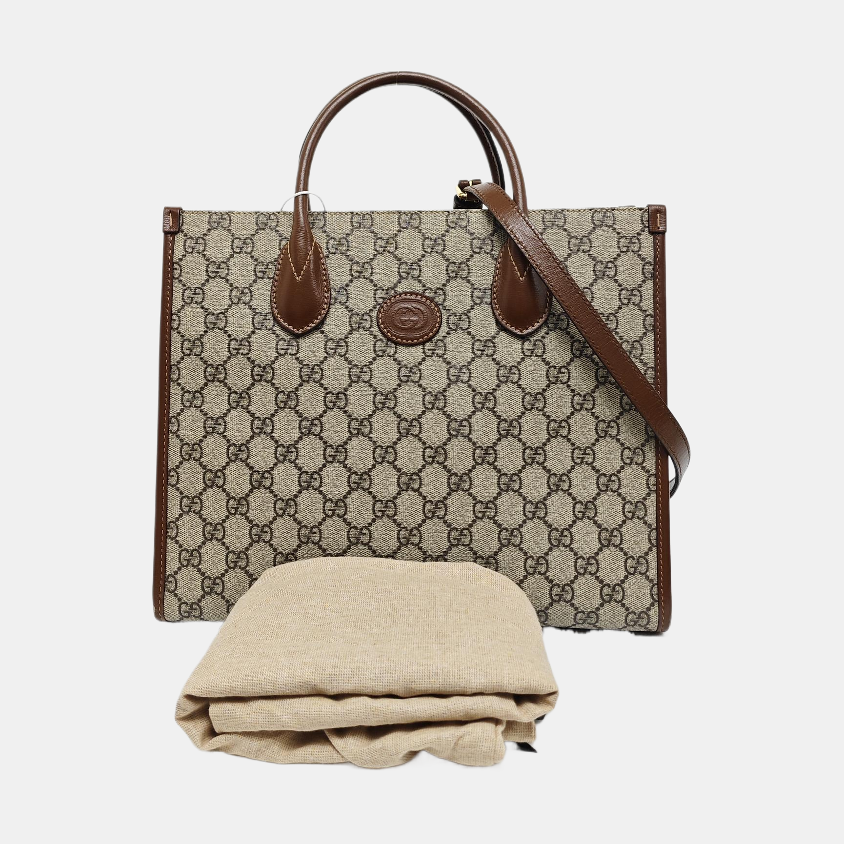 Retro Small Monogram Coated Canvas Brown