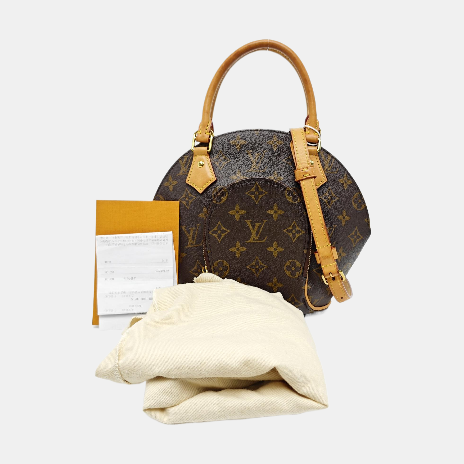 ELLIPSE Monogram Coated Canvas Brown