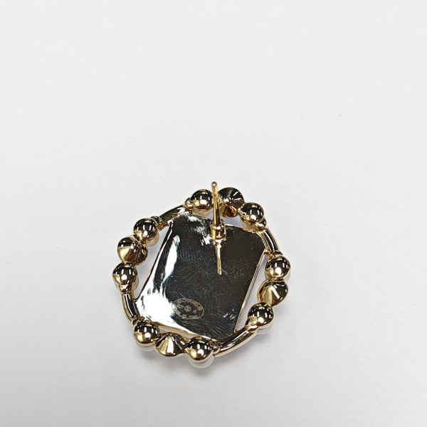 Metal Gold Stud Earrings
