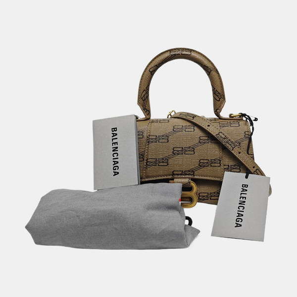 Hourglass XS Coated Canvas Brown