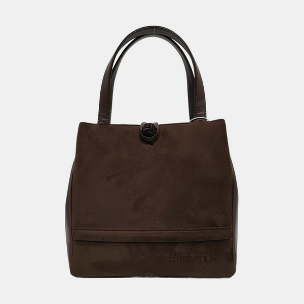 Suede Tote Bag Brown