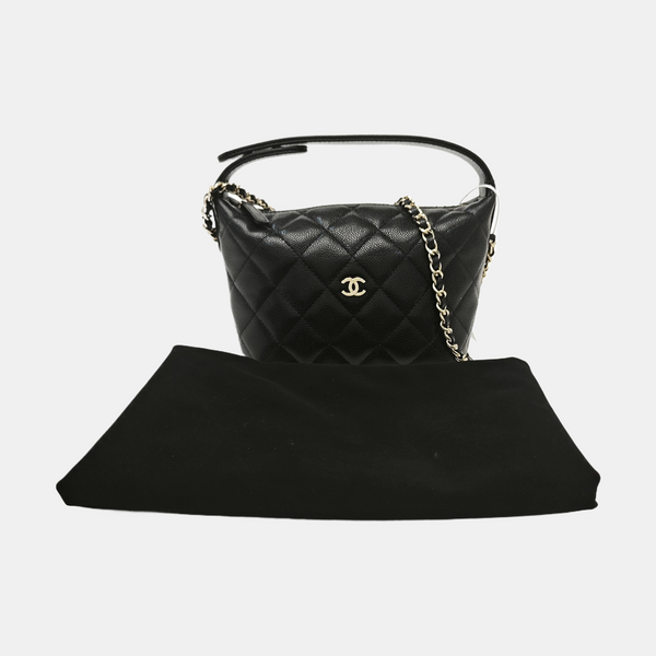 HOBO Quilted Grained Calfskin Black