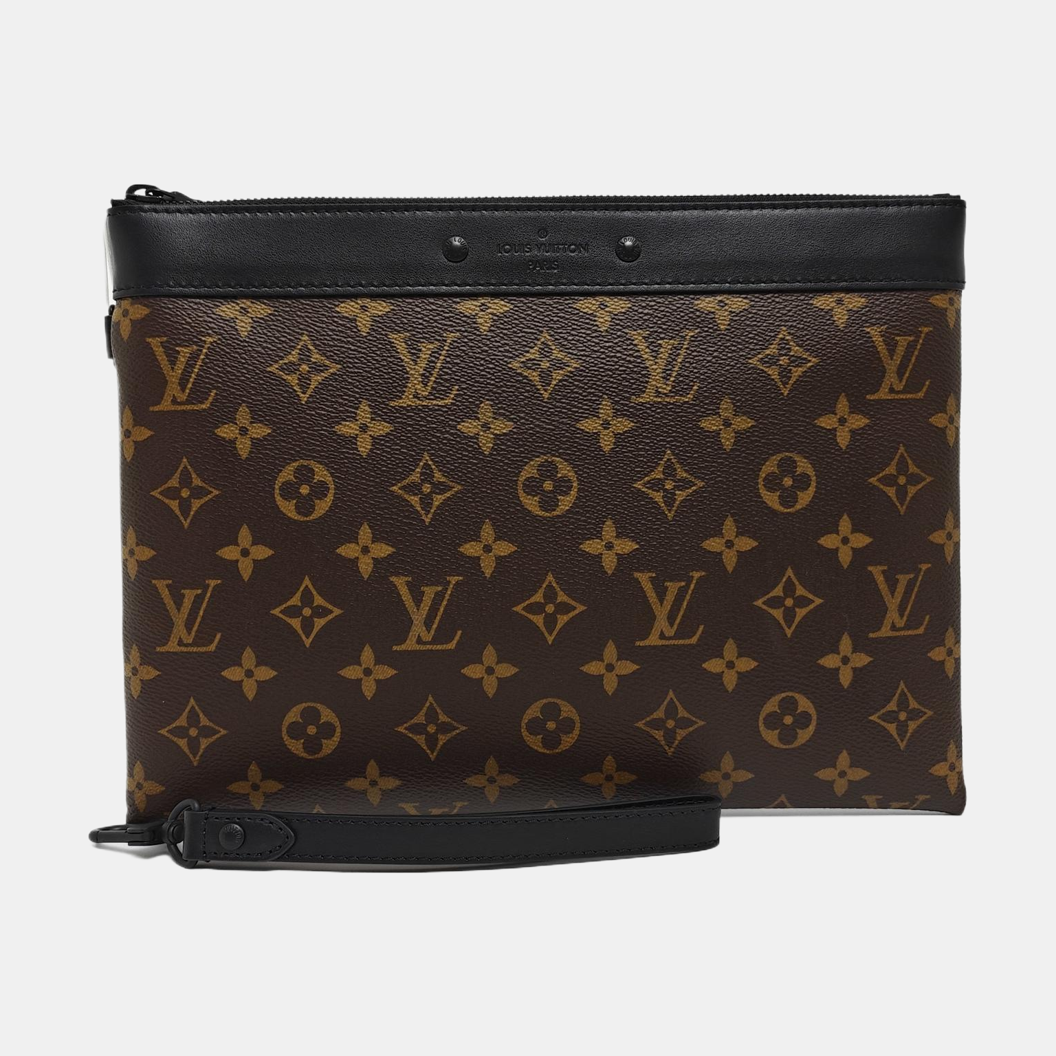 DISCOVERY Monogram Coated Canvas Brown