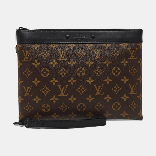 DISCOVERY Monogram Coated Canvas Brown