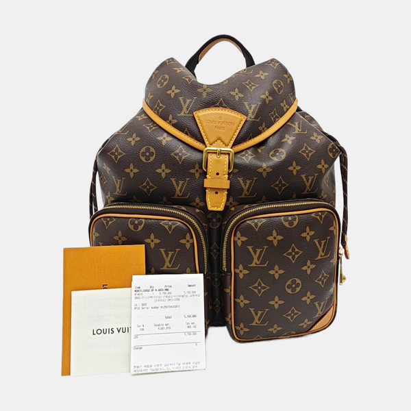 MONTSOURIS CARGO Monogram Coated Canvas Brown