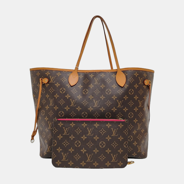 Authenticated pre-owned  NEVERFULL GM Monogram Coated Canvas Brown - Tote Bag at Looply