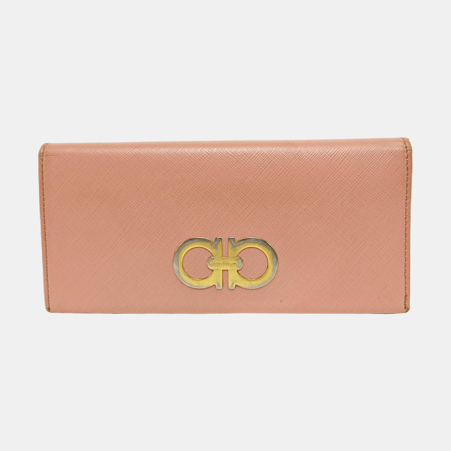 Authenticated pre-owned  Gancini Calfskin Pink Wallet - Wallet at Looply