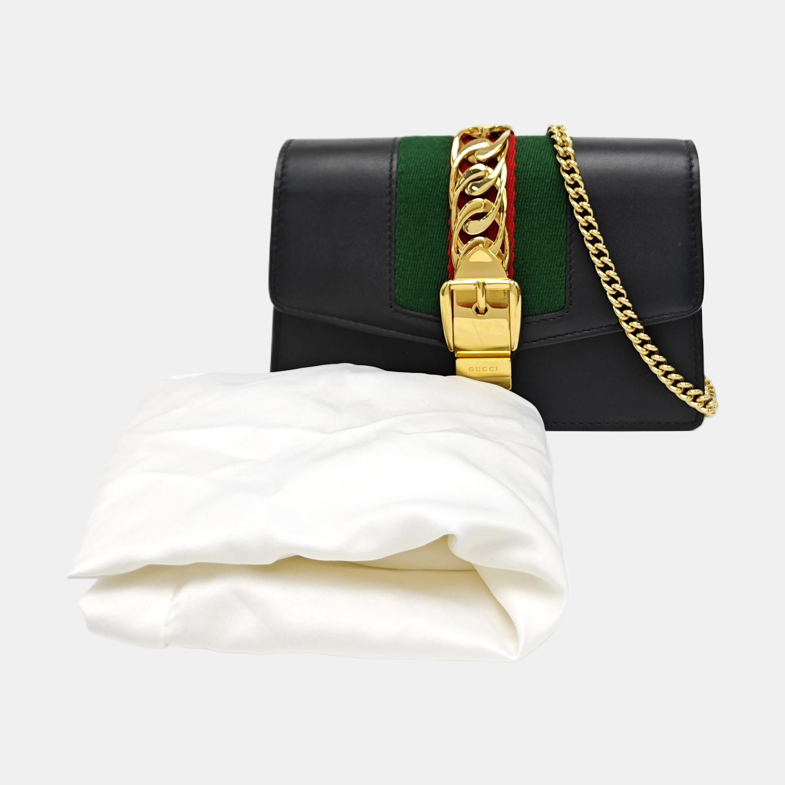 Sylvie Super Mini Calfskin Black