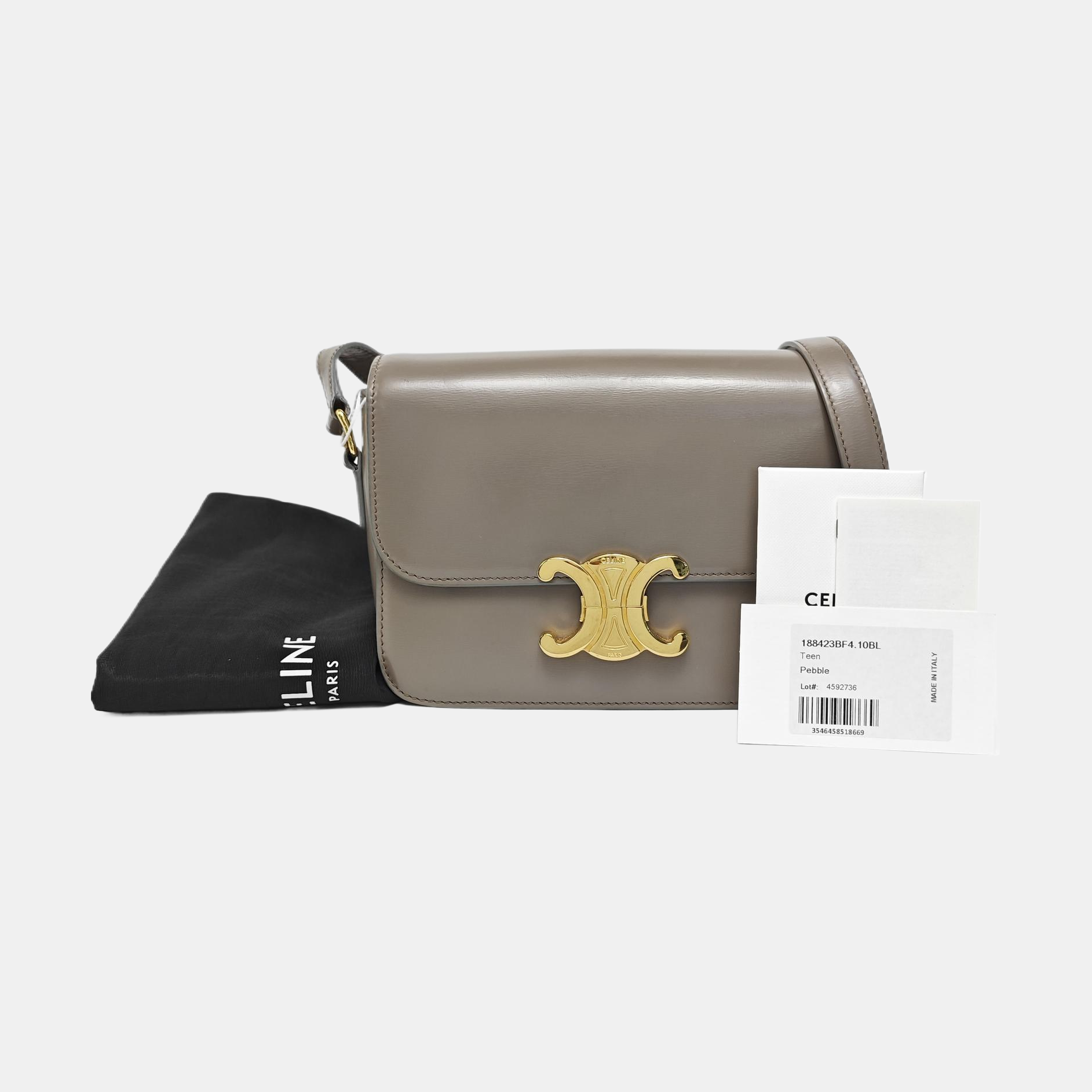 TRIOMPHE Teen Calfskin Gray