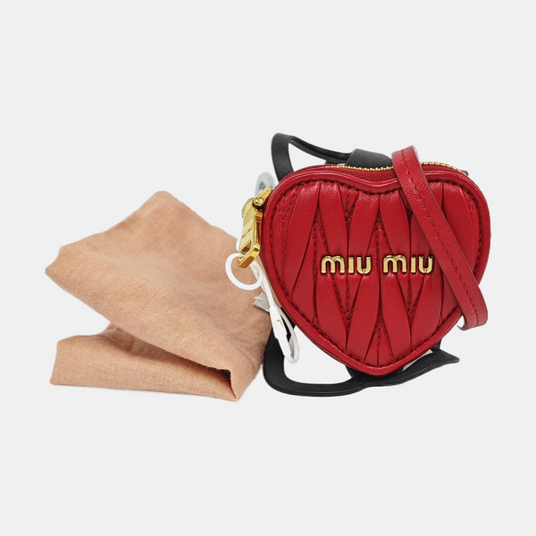 Quilted Lambskin Shoulder Bag Red