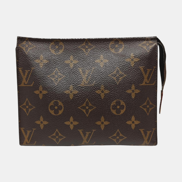 TOILET POCKET 19 Monogram Coated Canvas Brown