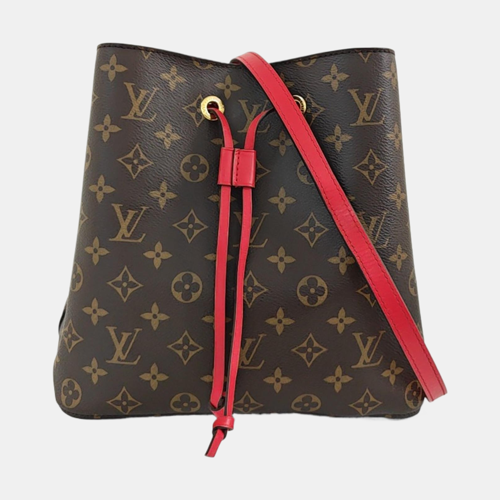 NÉONOÉ MM Monogram Coated Canvas Brown