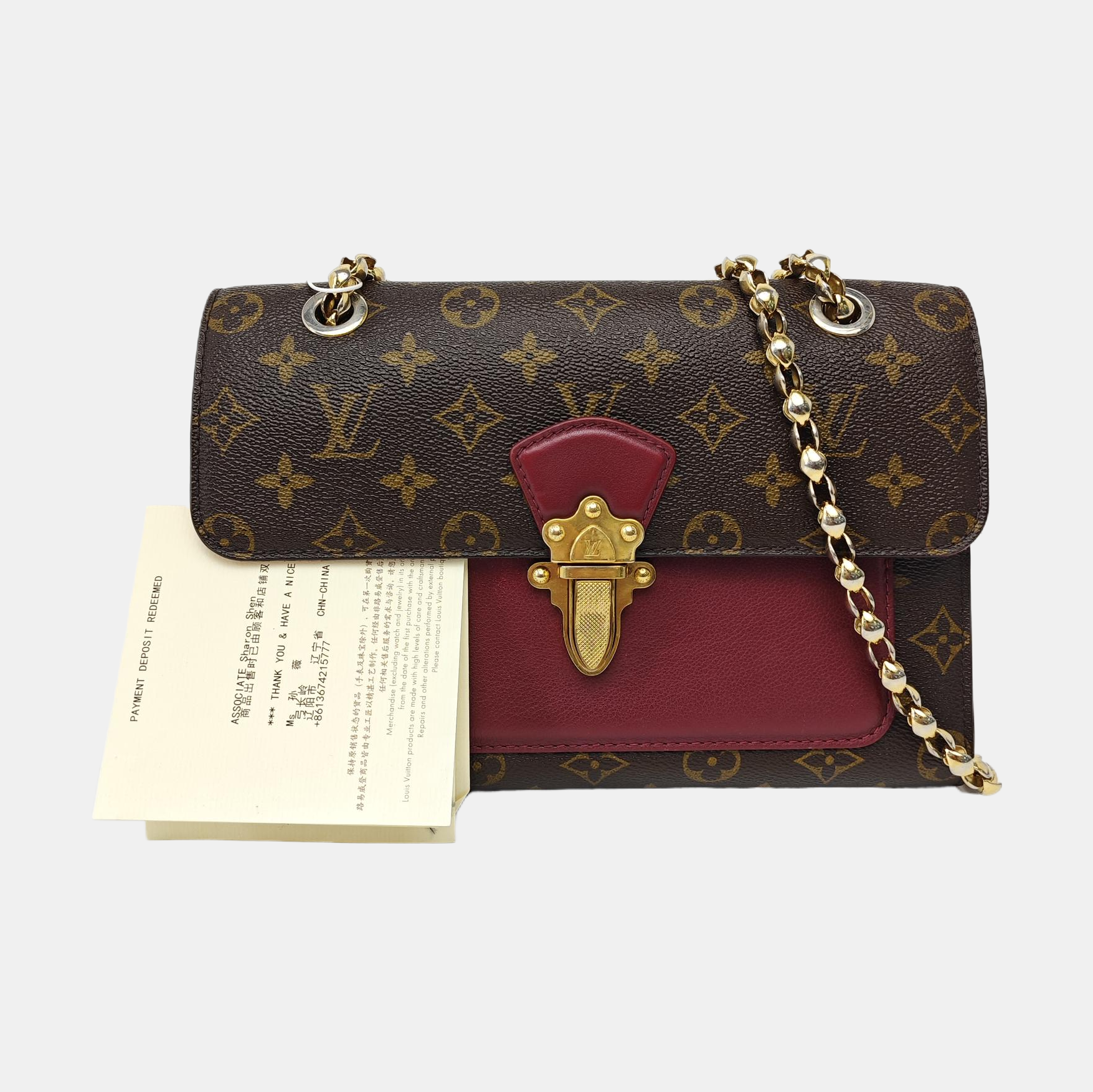 VICTOIRE Monogram Coated Canvas Brown