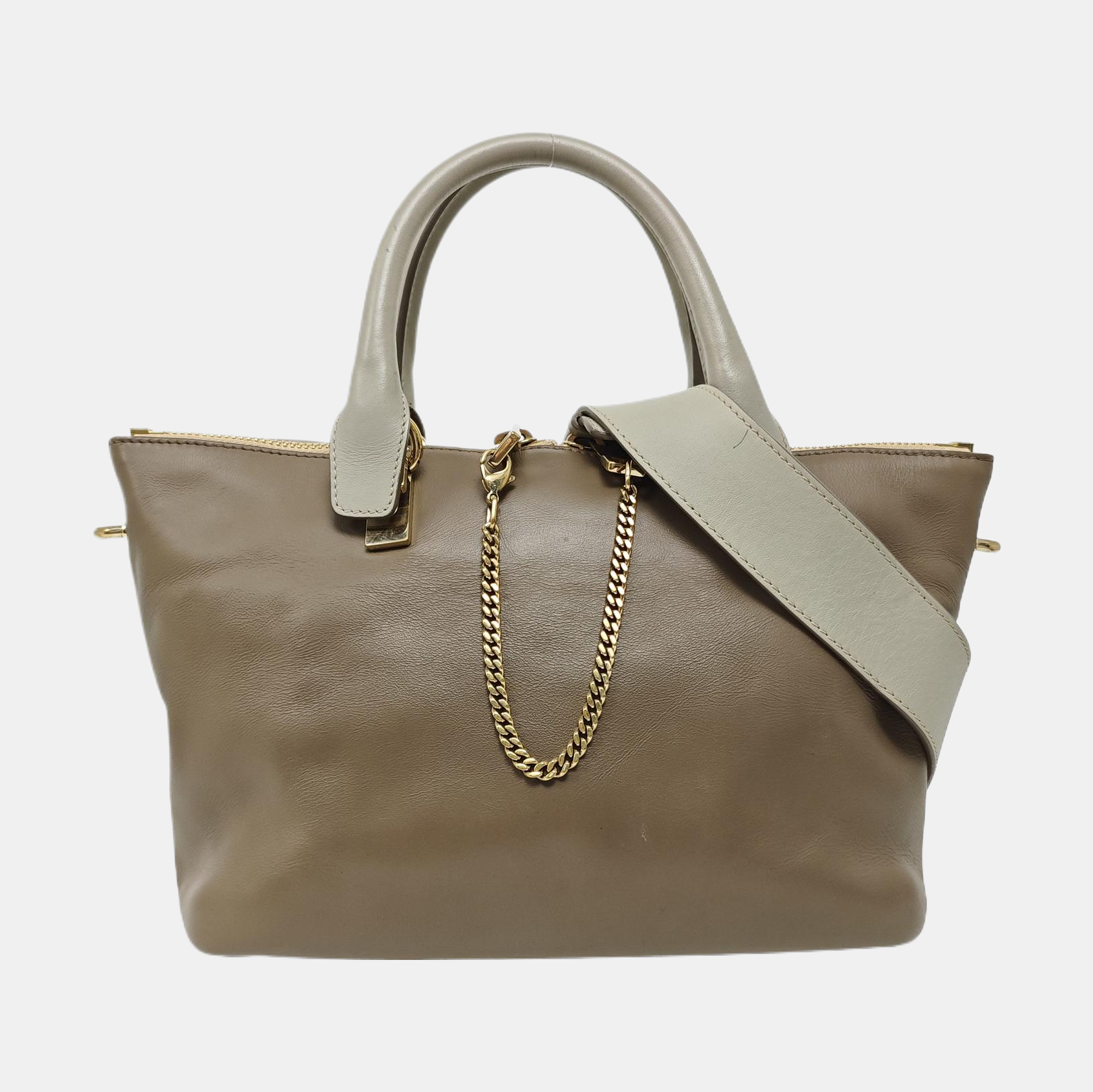 Calfskin Tote Bag Gray