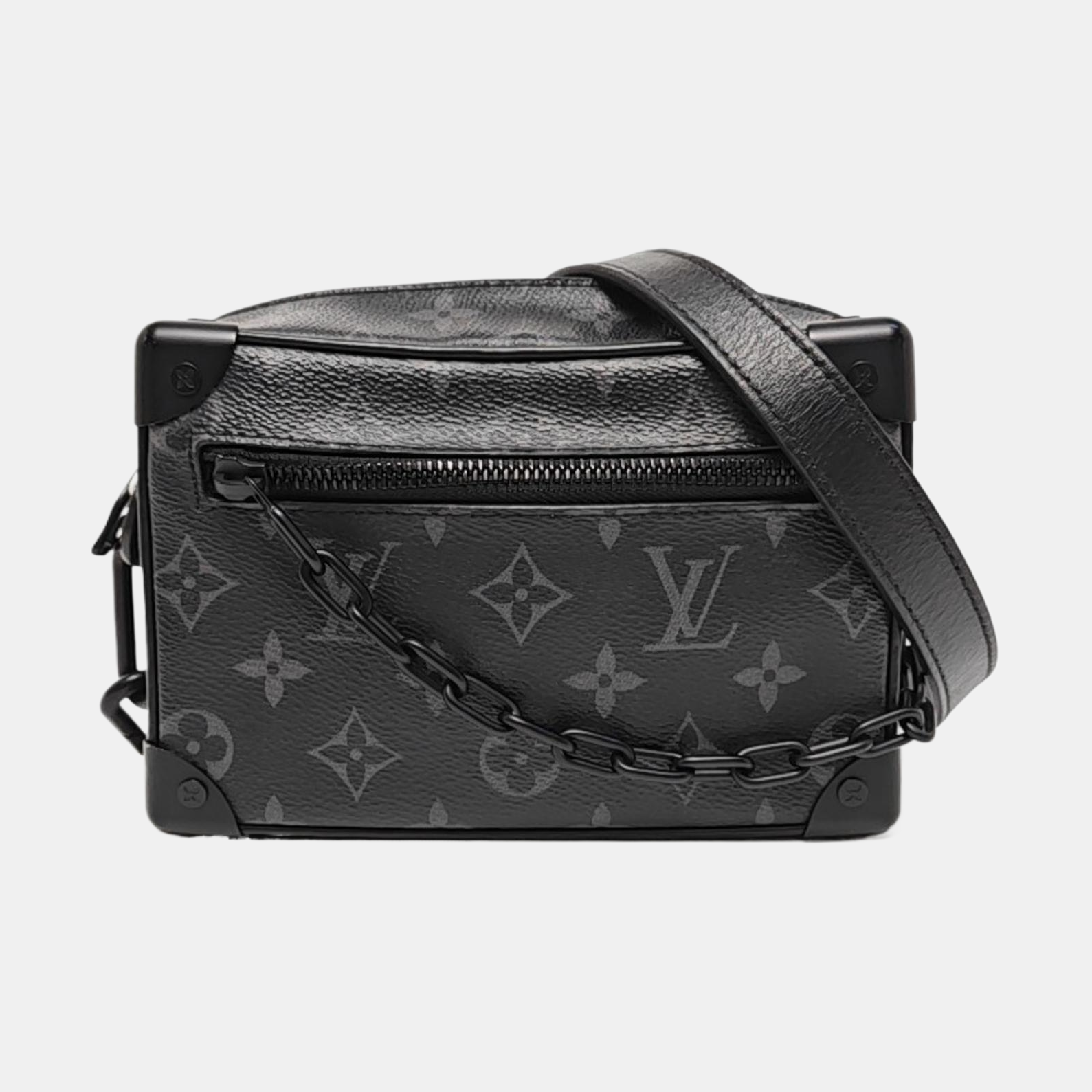 SOFT TRUNK Mini Monogram Coated Canvas Black