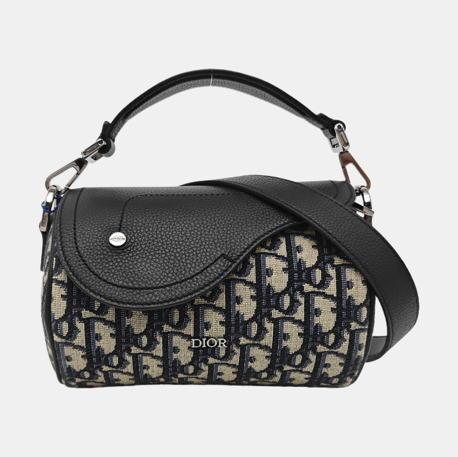Saddle Mini Oblique Canvas Blue