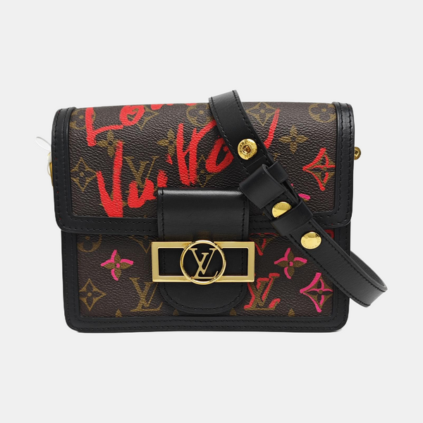 DAUPHINE Mini Monogram Coated Canvas Brown