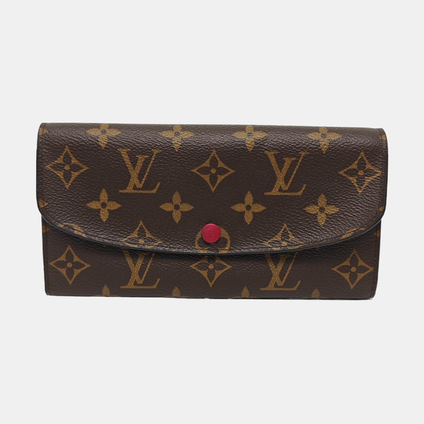 EMILIE Monogram Coated Canvas Brown Wallet