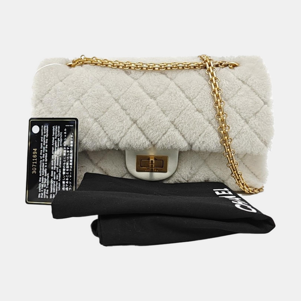 2.55 225 (small) Quilted Sheepskin White