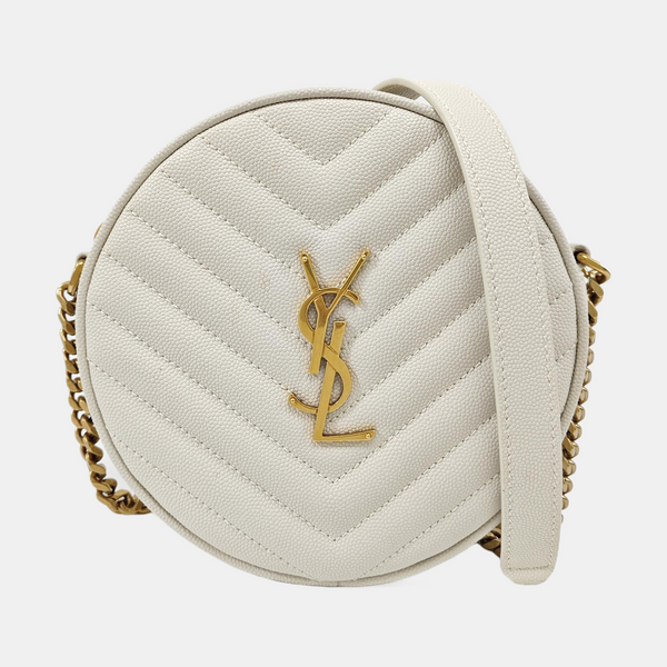 VINYLE Quilted Calfskin White
