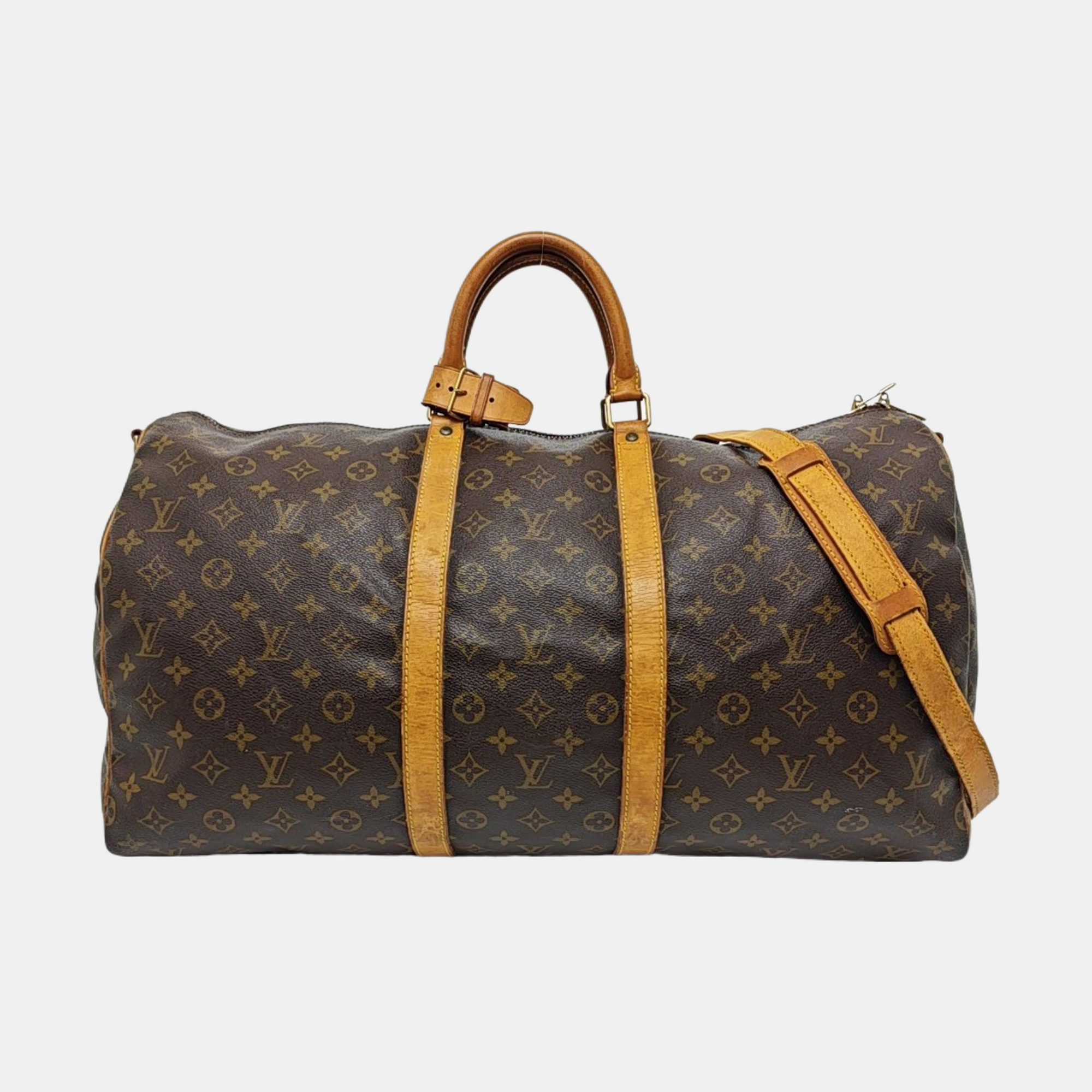 SAC SOUPLE 55 Monogram Coated Canvas Brown