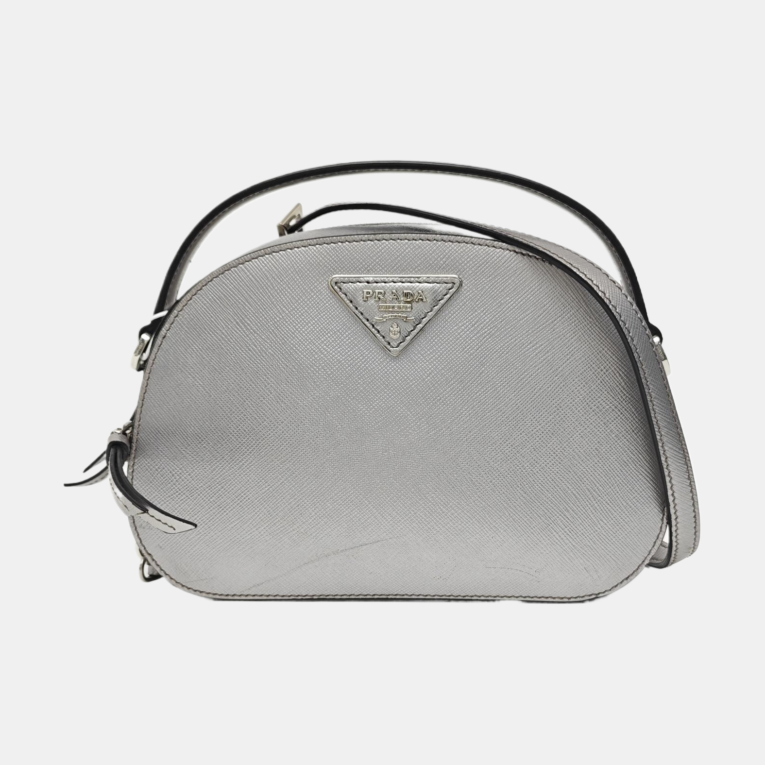 Odette Saffiano Calfskin Silver