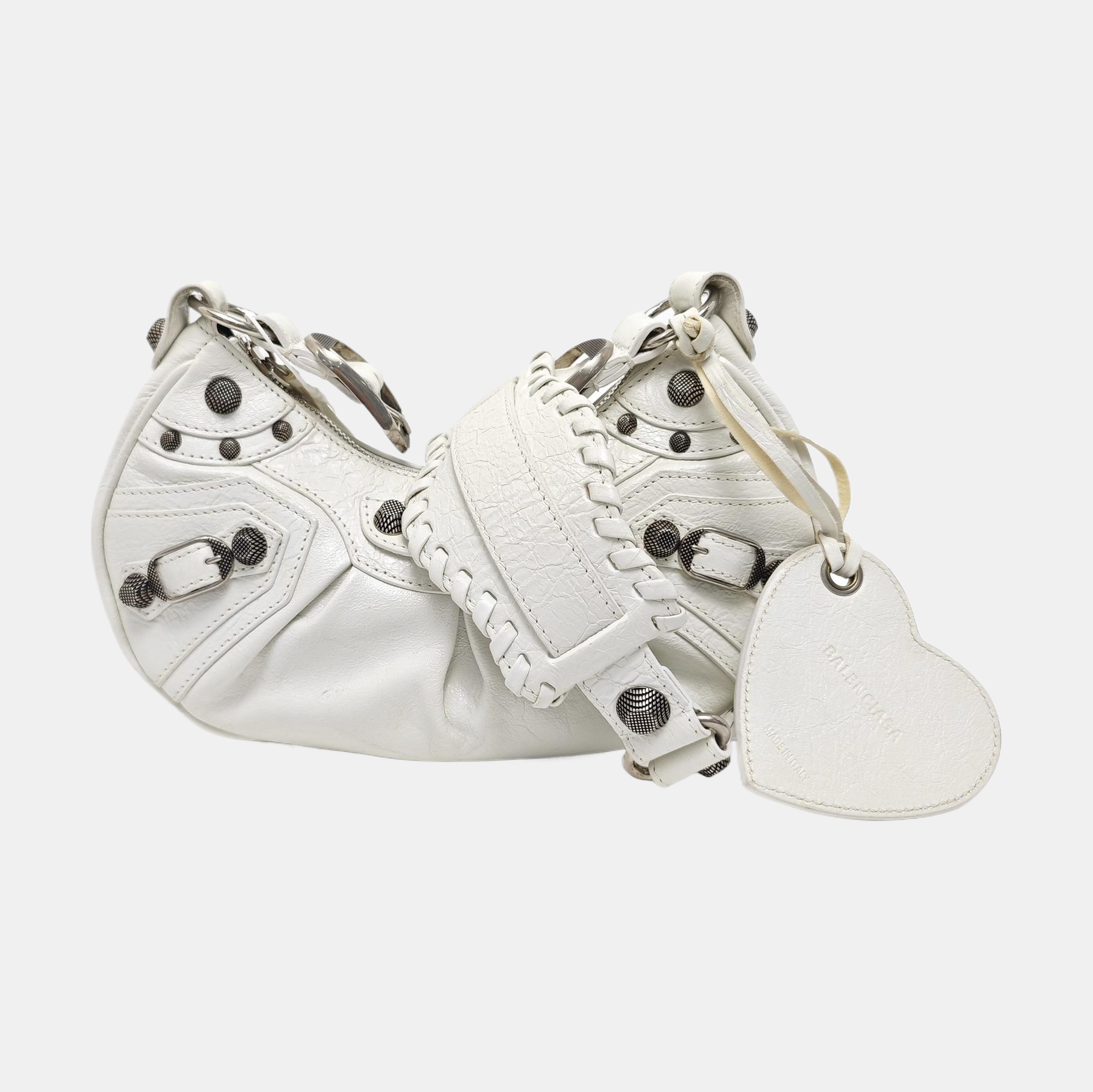 Le Cagole Mini Calfskin White