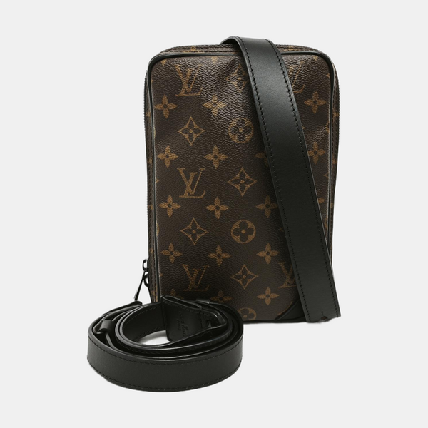 UTILITY SIDE Monogram Coated Canvas Brown