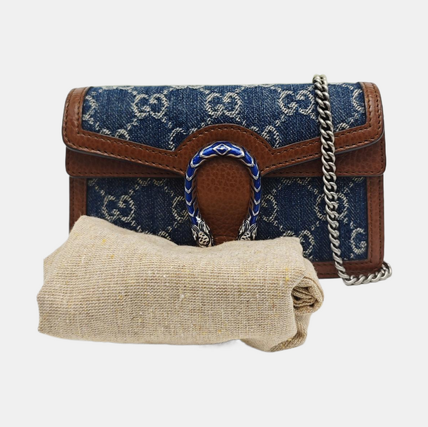 Dionysus Super Mini Monogram Denim Blue