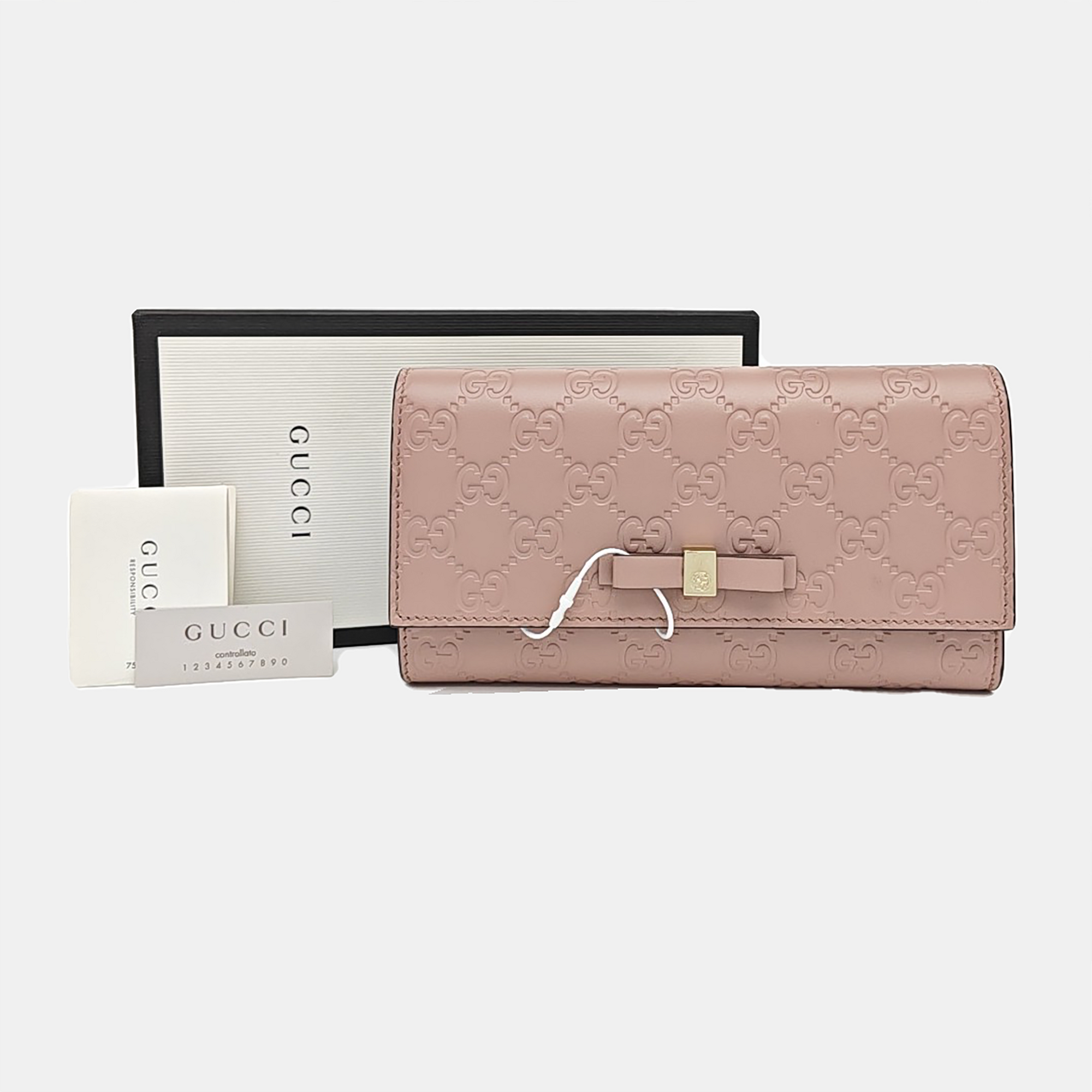Monogram Calfskin Wallet Pink