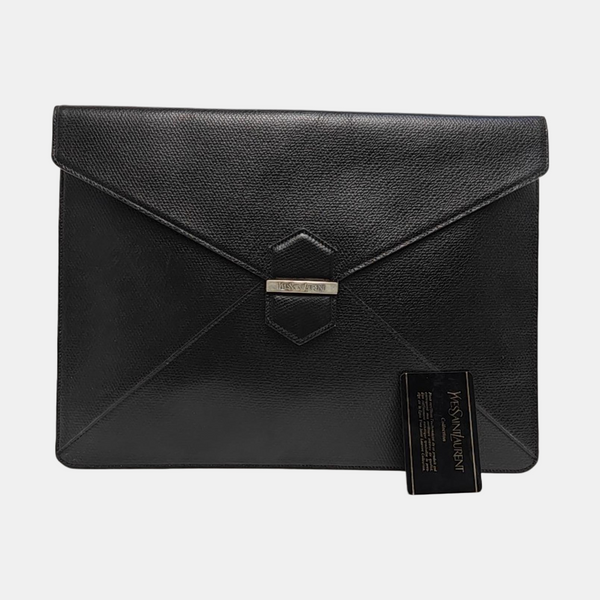 Leather Clutch Black