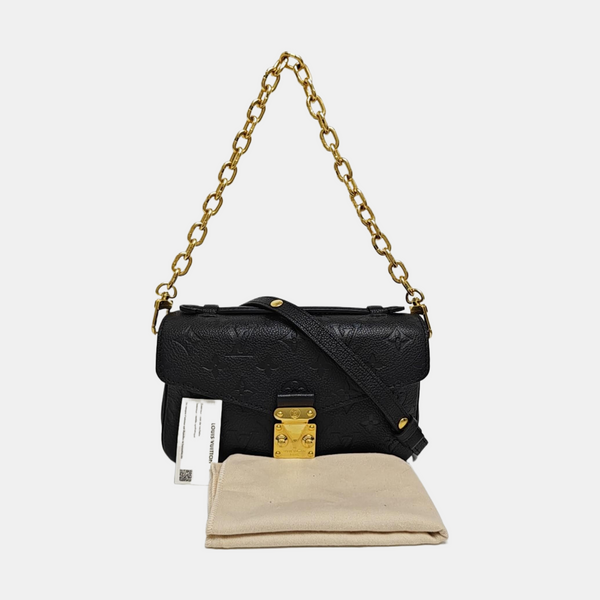 MÉTIS EAST WEST Monogram Calfskin Black
