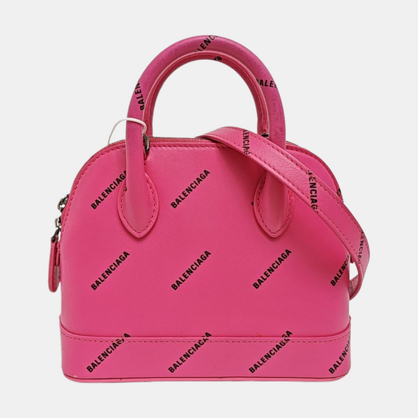 Top Handle Calfskin Red