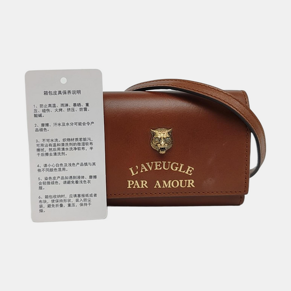 Animalier Large Calfskin Brown