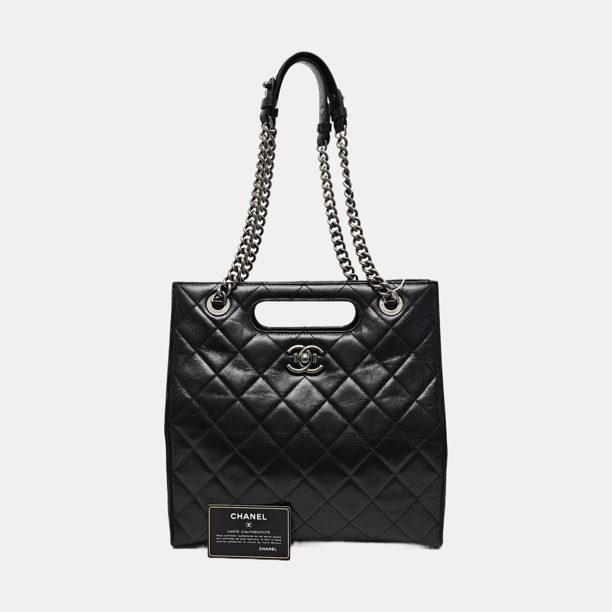 Quilted Calfskin Black