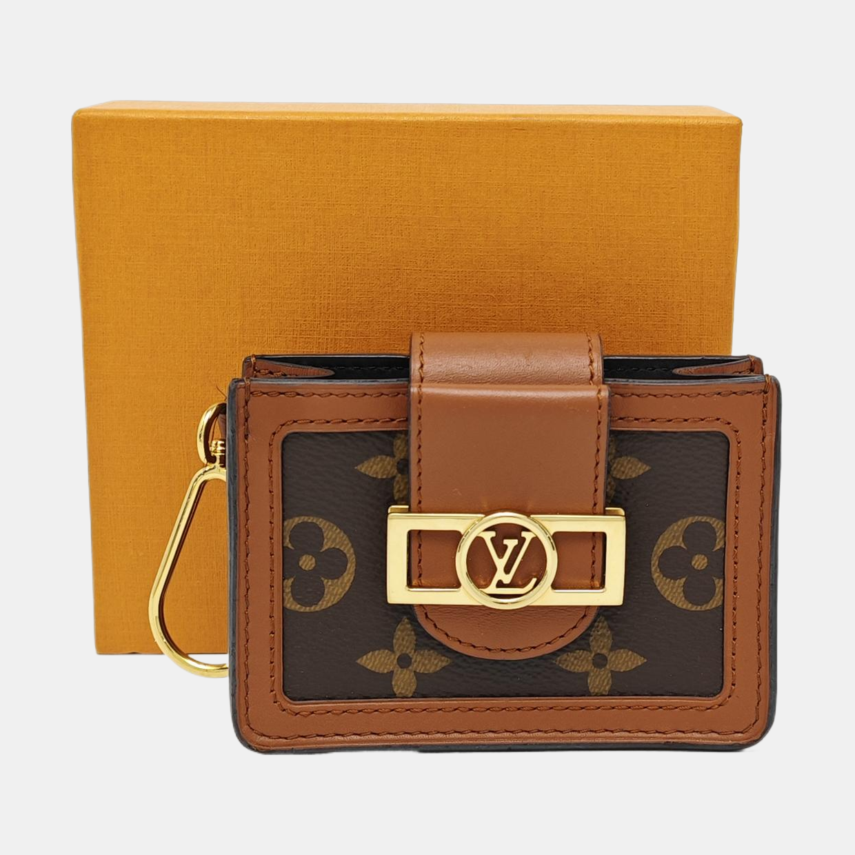 DAUPHINE Monogram Coated Canvas Brown Wallet