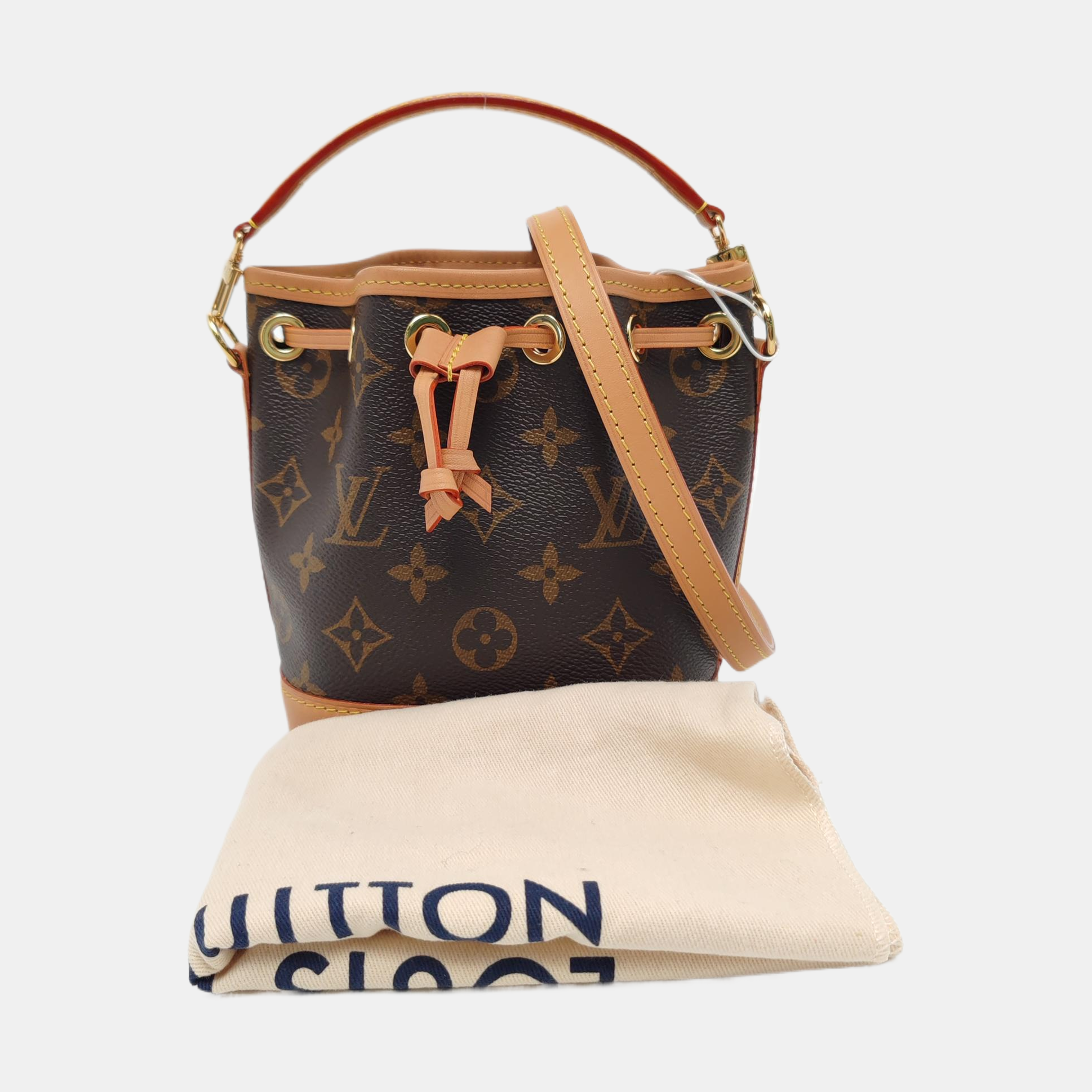 NOÉ Nano Monogram Coated Canvas Brown