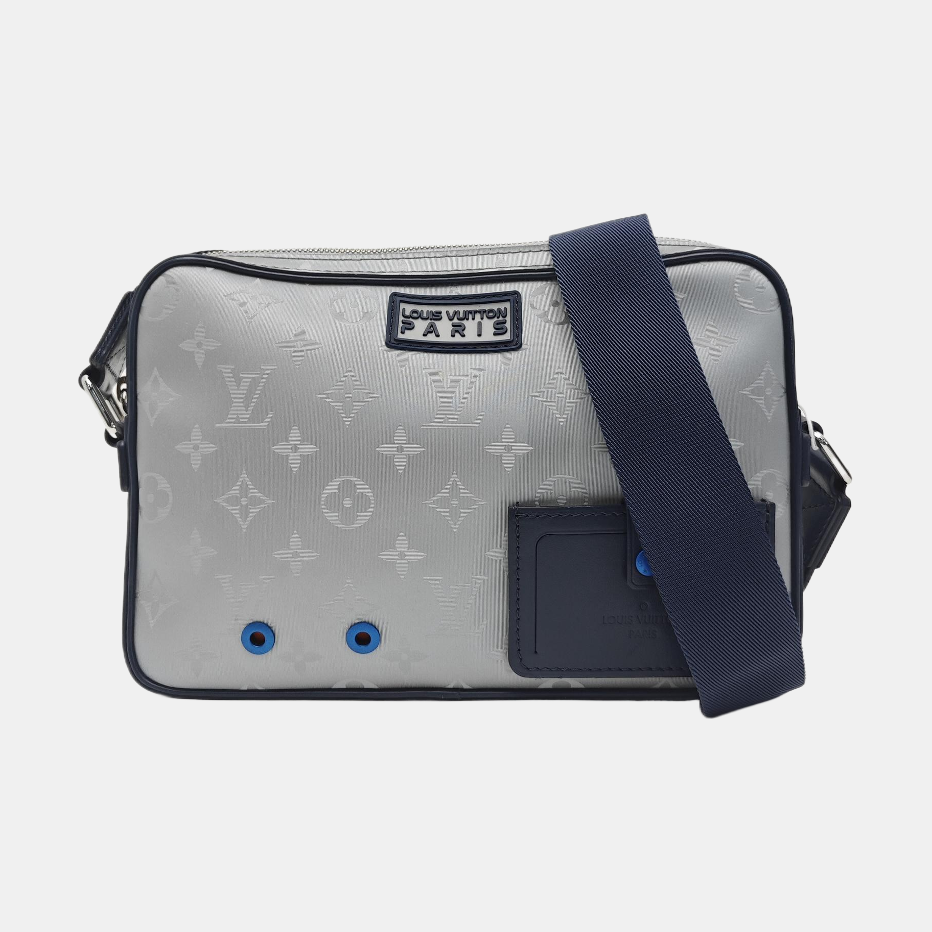 ALPHA Monogram Coated Canvas Silver