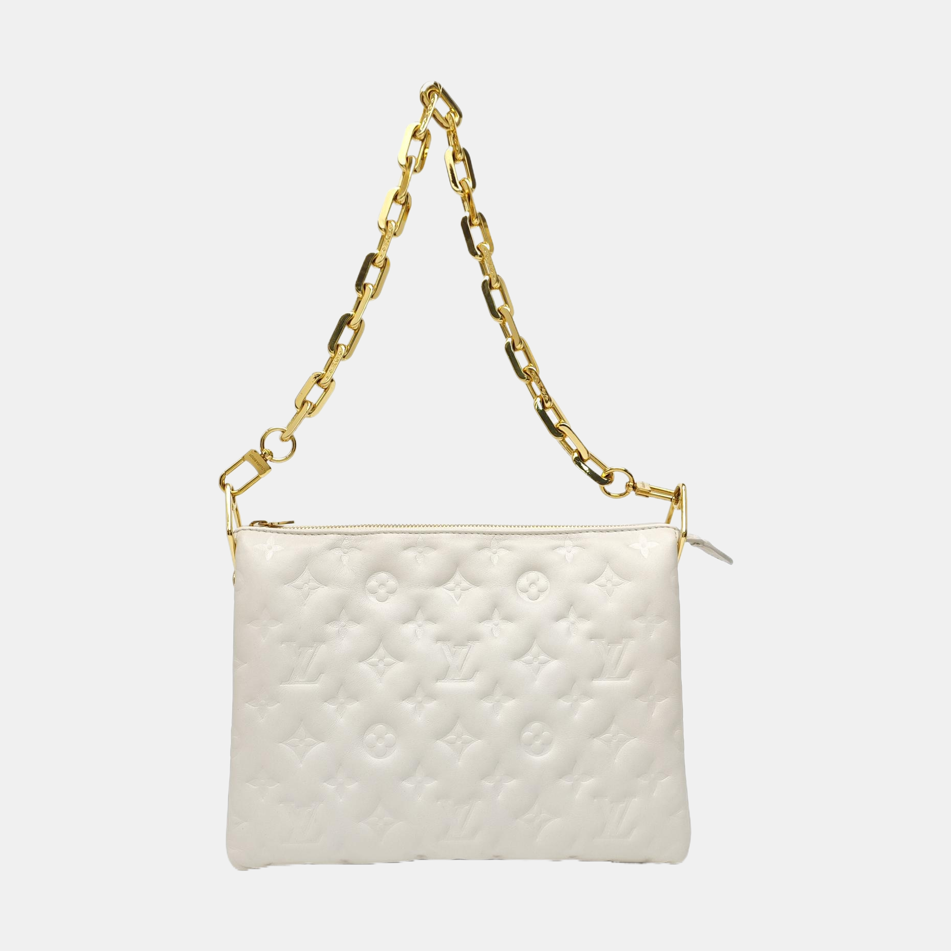 COUSSIN PM Lambskin White